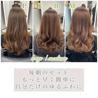 セミロング パーマ 左藤健人 デジタルパーマ/渋谷のヘアスタイル