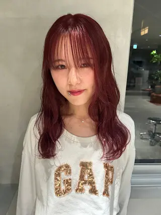 セミロング カラー 髙林 優衣のヘアスタイル