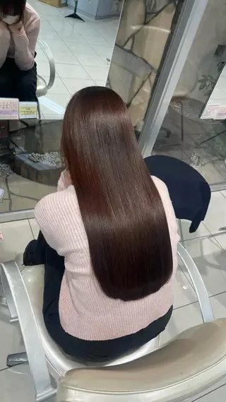 ロング カラー 盛れる韓国ヘア🩰/ 透明感カラー/華のヘアスタイル