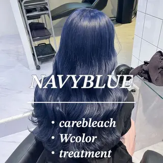 セミロング カラー ヘアアレンジ 🩵ダメージレス艶感 ハイトーン🩷のヘアスタイル