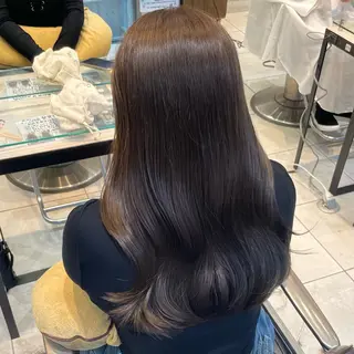 ロング カラー 🩶赤み消しカラー 🐈‍⬛荻野美思🐾のヘアスタイル