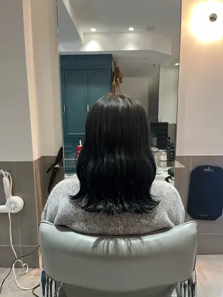 セミロング カラー 🍊暖色カラー🍊 sakuraのヘアスタイル