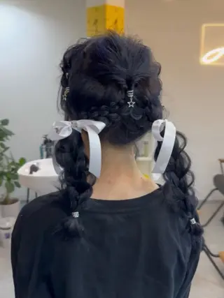 セミロング ヘアアレンジ ARARE HAIR みゆきのヘアスタイル