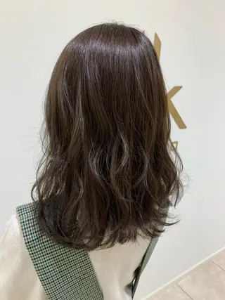 セミロング カラー 💎K-two名古屋 安田ちづる💎のヘアスタイル