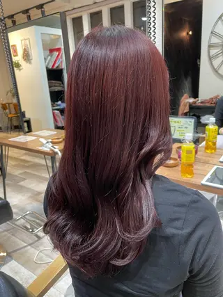 ロング カラー ACROあべの店所属・艶カラー/インナー /グラデ/大西小百合のヘアスタイル