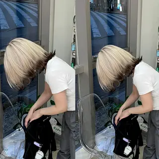 ミディアム Y Uのヘアスタイル