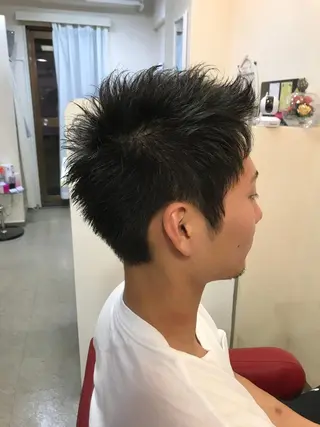 ショート メンズ ささき まさとのヘアスタイル