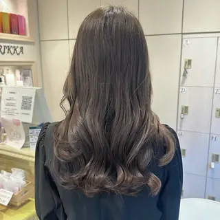 ミディアム カラー ヘアアレンジ 韓国ヘア/レイヤー 顔周りカット/ユキナのヘアスタイル