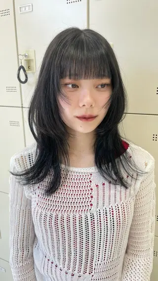 カラー Mayu/ブリーチ/ 抜け感hairのヘアスタイル