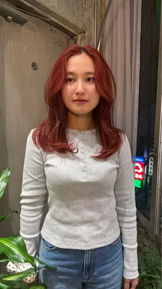 ロング カラー Vibe所属・池田 早希のヘアスタイル