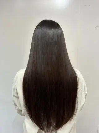 ロング パーマ 髪質改善× ハイライト溝江のヘアスタイル