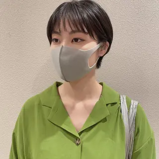 ショート アンニュイヘア/ 顔周りカット/眞弓萌のヘアスタイル