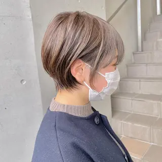 ショート AUBE HAIR sereine　オーブヘアー　セレーヌ所属・💐くびれヘア/艶髪 山根　禎章のヘアスタイル
