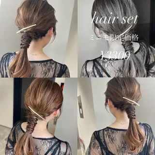 ヘアアレンジ 松井那津子 /ハイライトブリーチのヘアスタイル