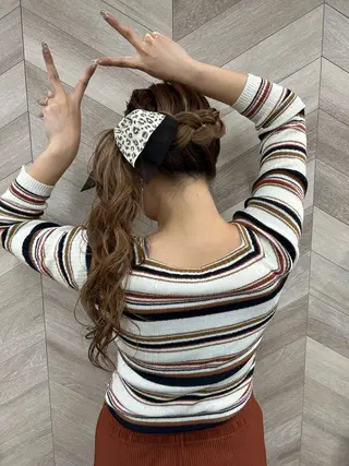 ロング ヘアアレンジ 飯塚 沙衣のヘアスタイル