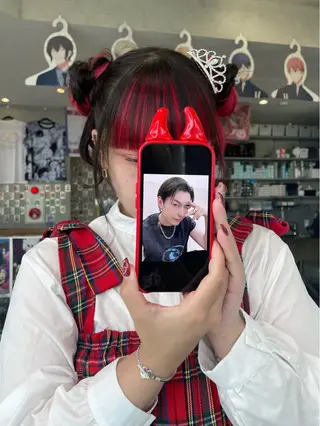 ヘアアレンジ 🍭ハイトーン/ レイヤーカット🦄のヘアスタイル