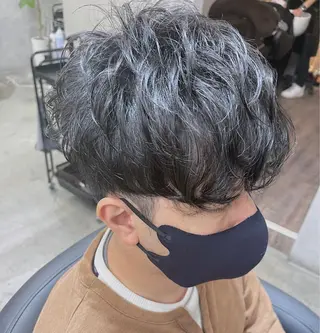 ショート パーマ メンズ ダブルカラー /まつ毛パーマ🎀のヘアスタイル