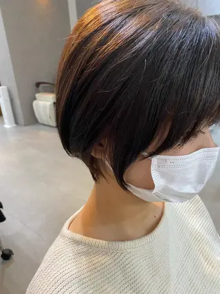 ショート 銀座⚜️【脱白髪染め 美髪矯正】トグチのヘアスタイル
