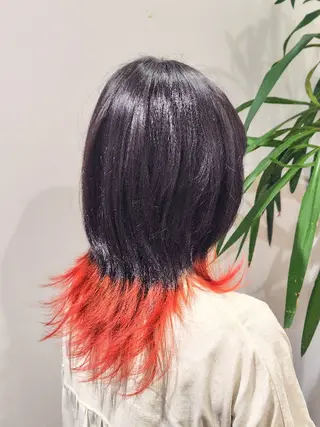 セミロング カラー Elsa the beauty所属・小河 恵子のヘアスタイル