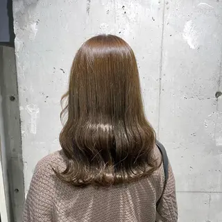 セミロング カラー I'S.横浜所属・赤み消しカラー 🍀JUNKIのヘアスタイル