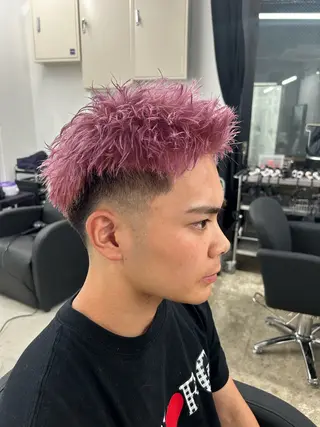 ショート カラー メンズ Pia hair design yakuin所属・【pia】 syuuのヘアスタイル