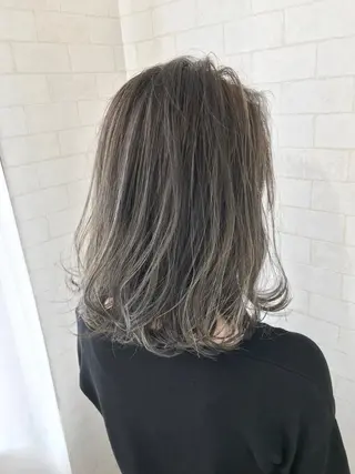 ミディアム カラー 神野 雅樹のヘアスタイル