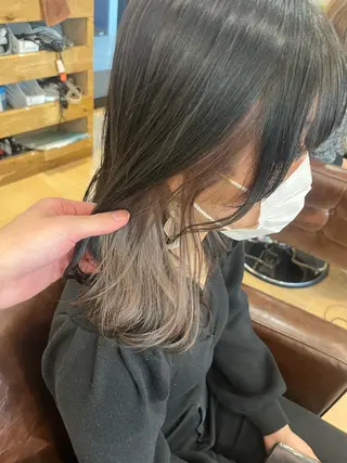 ミディアム カラー ヘアアレンジ S.BLOOM 川崎 翔哉のヘアスタイル