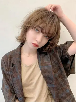 ミディアム カラー レイヤーカット/艶髪 ✨💭KIRARIのヘアスタイル