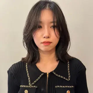 ミディアム カラー 🌿レイヤーボブ/パ ーマ🌿　木梨健太のヘアスタイル