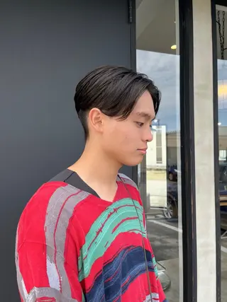 メンズ 荒川泰輝/オリーブ カラー/透明感カラーのヘアスタイル