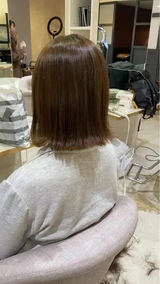 ミディアム カラー CIEL天六店 三上春のヘアスタイル