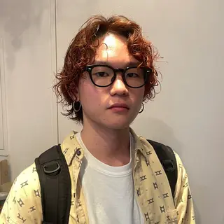 カラー メンズ RIN／韓国ヘア レイヤーカットのヘアスタイル