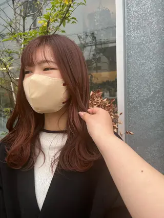 ロング 西崎 満里奈のヘアスタイル