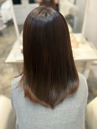 ミディアム 木津奈保子💚 ✨艶髪のヘアスタイル