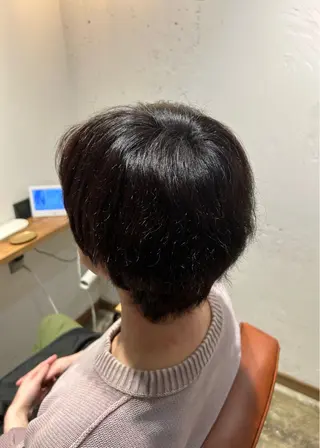 ショート カラー メンズ ワンカラーモデル / 犬塚愛奈のヘアスタイル