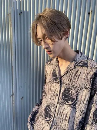 ショート カラー メンズ 堀江/心斎橋/西大橋 四ツ橋【Vers】のヘアスタイル