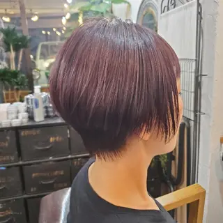 ショート カラー フリーランス所属・韓国ヘア レイヤー くびれヘアMATSUのヘアスタイル