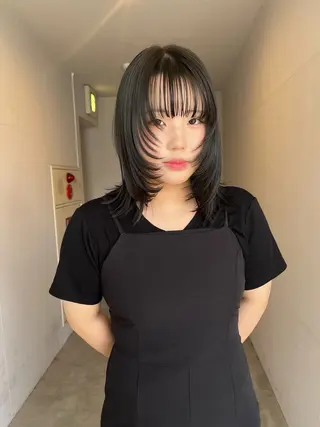 ミディアム カラー IROW/イロウ天神 大名店 yamaのヘアスタイル