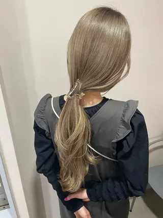 ロング AUBE HAIR tenjin【オーブヘアーテンジン】所属・nene .のヘアスタイル