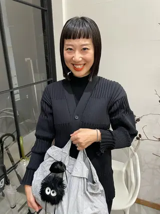 ミディアム カラー パーマ ヘアアレンジ メンズ tatsumi/ボブ ウルフ/レイヤーのヘアスタイル