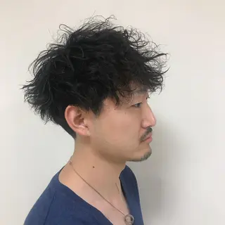 ショート パーマ メンズ Vir by browのヘアスタイル