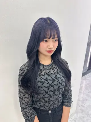 ロング カラー パーマ ヘアアレンジ メンズ キッズ ♥️韓国ヘア レイヤー♥️ゆりのヘアスタイル