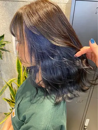 セミロング カラー トップスタイリスト 🖤sachikaのヘアスタイル