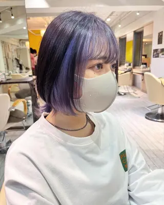 ミディアム カラー ヘアアレンジ ブリーチなし/ レイヤー🌿runaのヘアスタイル