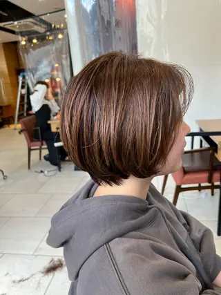 ショート カラー メンズカット曲がる 縮毛矯正佐々木タクマのヘアスタイル