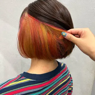 ショート N/デザインカラー 🌿ナギのヘアスタイル