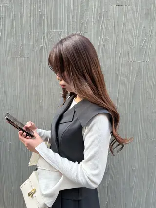 🎀暖色カラー 西川芽依🎀のヘアスタイル