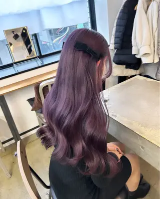 ロング カラー ヘアアレンジ 🎀暖色カラー🎀 ♡yurika♡のヘアスタイル