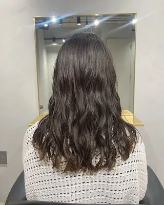 セミロング パーマ 【arc】Ruri コテ巻き風パーマのヘアスタイル