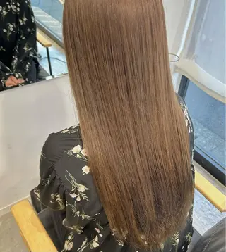 ロング カラー ながい りなのヘアスタイル